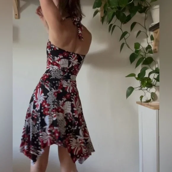 🌺 Zone Choc Y2K Halter Dress – Size Small - Picture 6 of 7